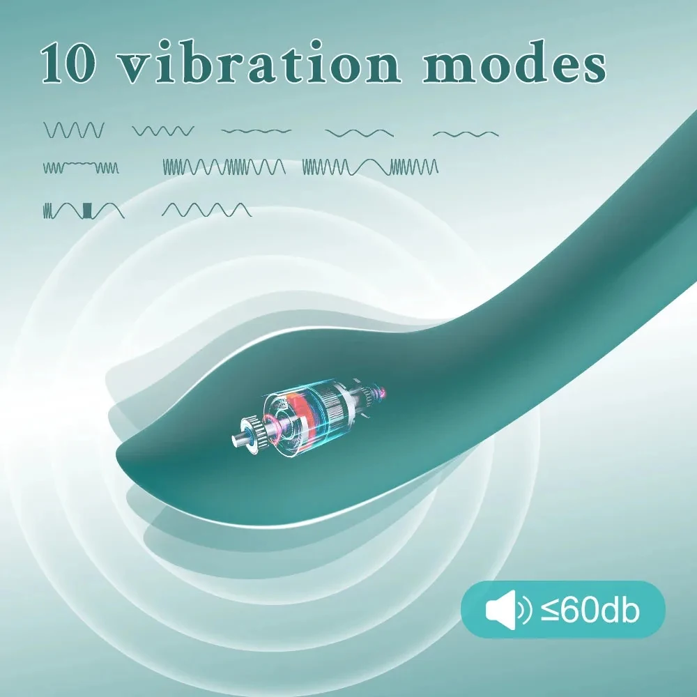 Consolador vibrador de dedo para mujer, 10 vibraciones potentes, estimulación del punto G del clítoris, masajeador, masturbador vaginal, Juguetes sexuales para adultos