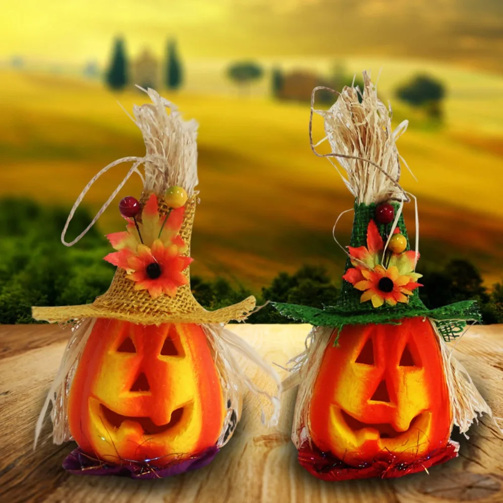 

Tabletop Hollow out Halloween Foam Pumpkin Lantern Light up Foam Pumpkin Lantern Pumpkin Props Ghost Festival Decor