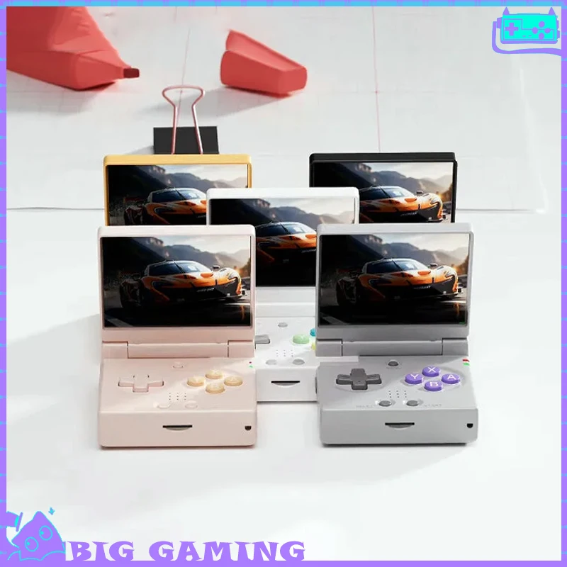 Miyoo Mini Flip Handheld Game Console Portable And Foldable Gba Retro Game Controller Ips Screen For Playing Music E-Books Games