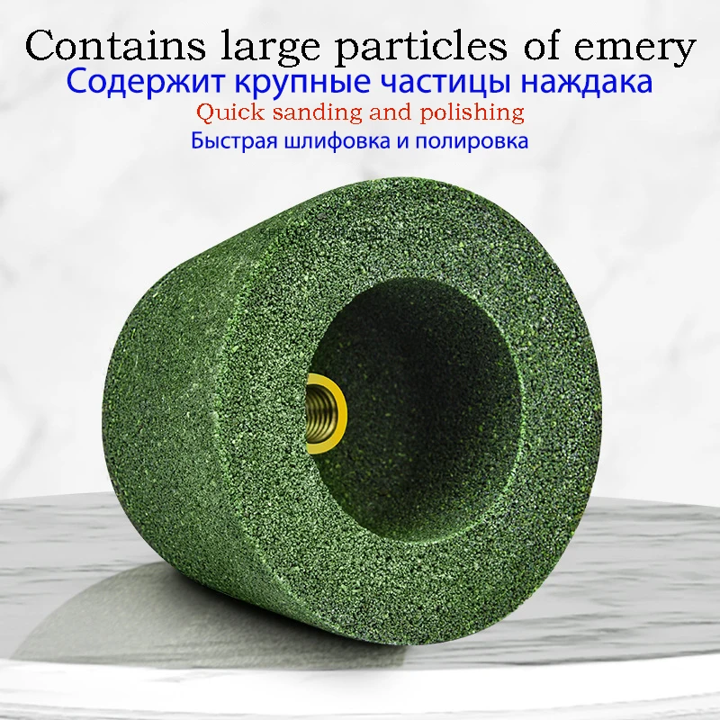 M10 haakse slijper slijpschijf 50/100/200 mesh slijper accessoires bekervormige zand blok polijsten slijpsteen