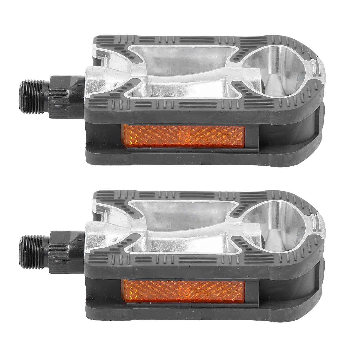 

2pcs Aluminum Alloy Bike Pedals Durable Non-Skid Mountain Bike Flat Pedals Quick Rotation Easy Install Cycling Accessories Black