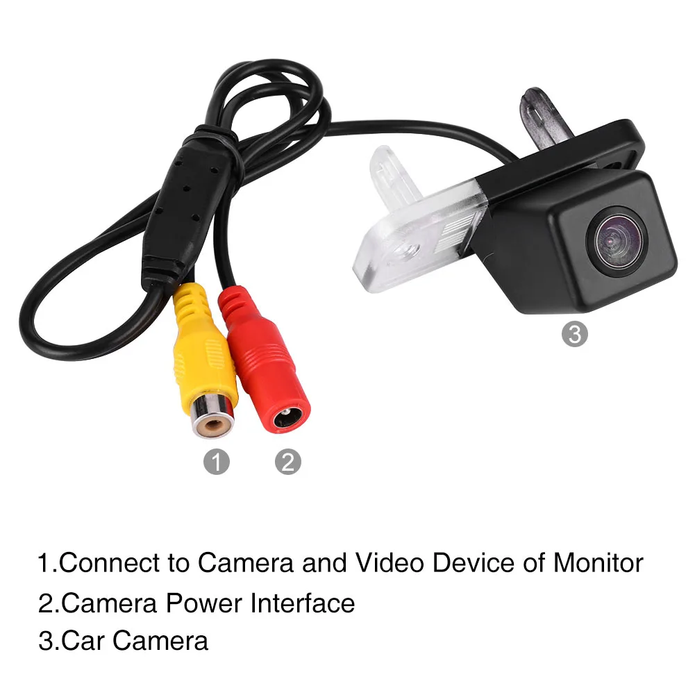 170 °   Cámara de Visión Trasera para Automóvil para Mercedes Benz Clase C Clase E W203 W211 W219 HD, Cámara de Reversa para Estacionamiento, Repuesto