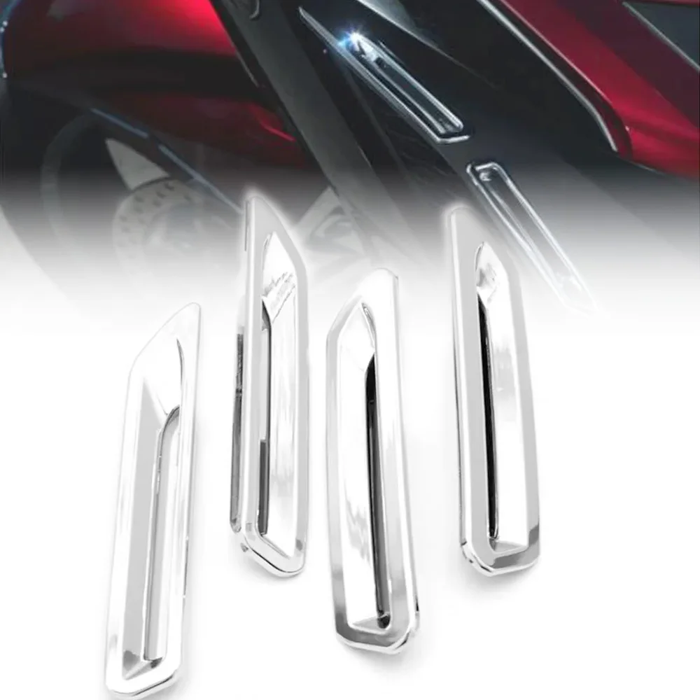 

Motorcycle Radiator Slot Vent Decorative Trim Decorations Chrome Accessories For Honda Goldwing GL1800 2018 2019 2020