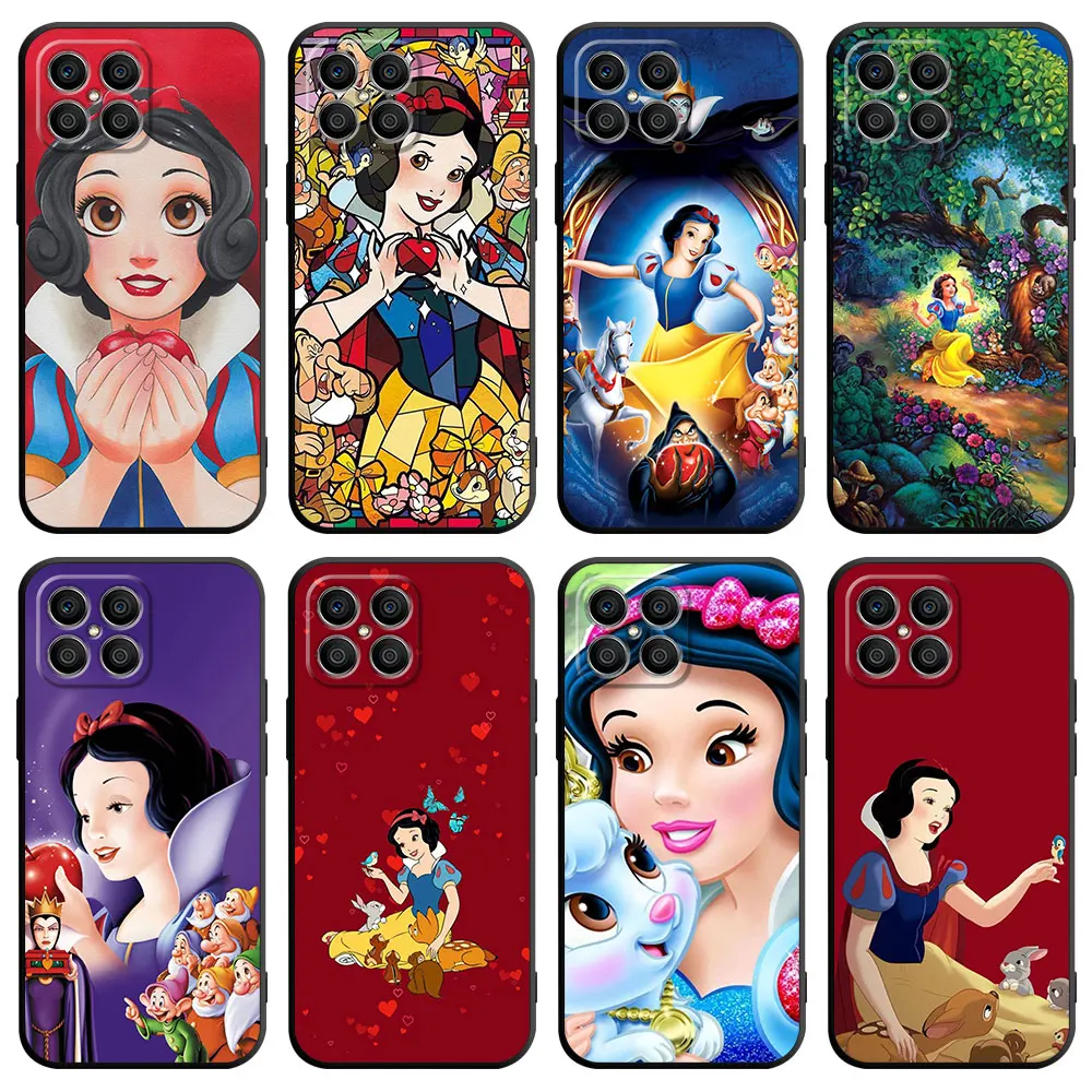 Case For Huawei Honor X8 X8a 8X X9a X7 90 Lite 70 50 20 P30 Pro P40 P60 P50 P Smart Z Silicone Phone Cover Snow White Princess