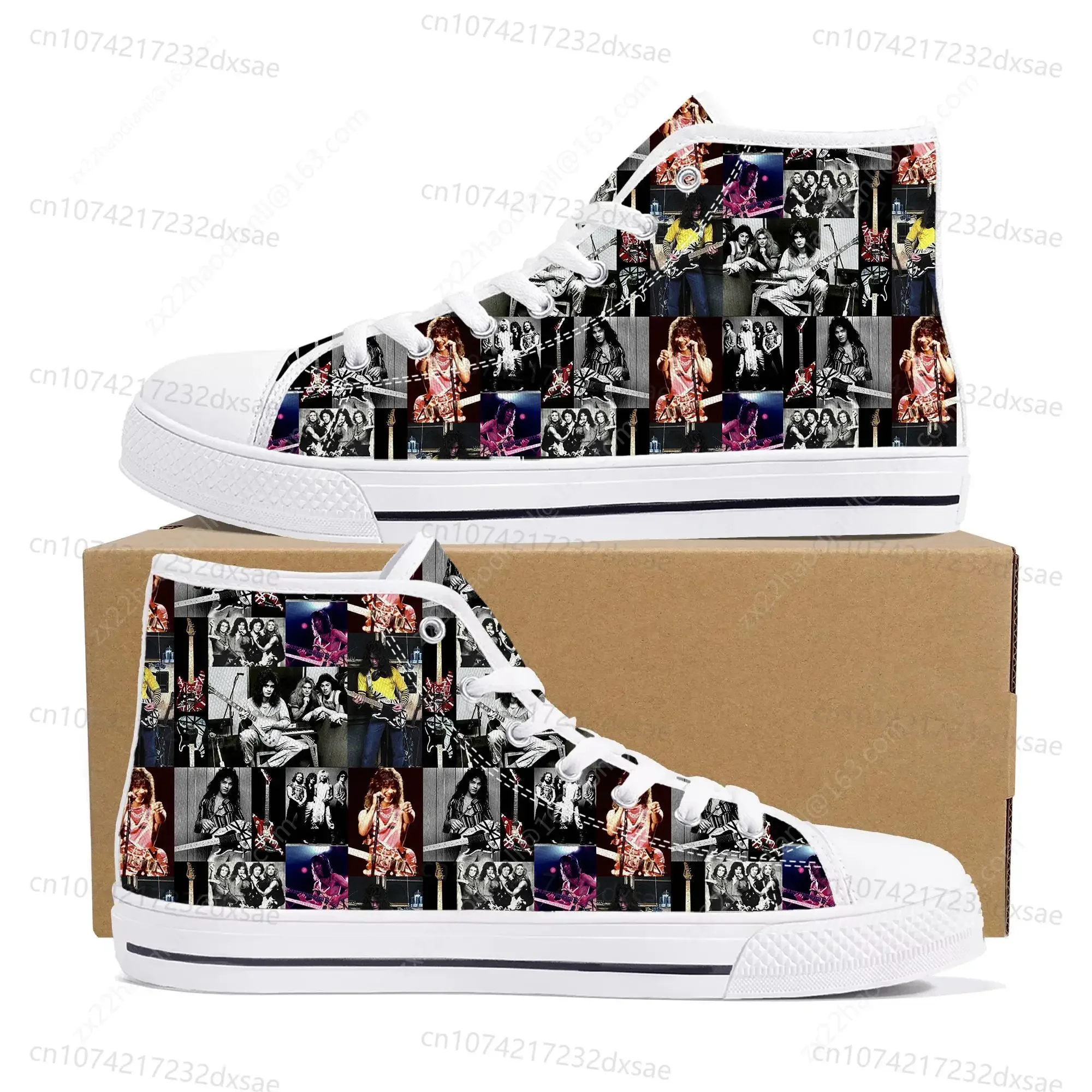 Van Evh 5150 Stripes Halen High Top Sneakers Men Women Teenager Canvas Sneaker 1984 Casual Custom Couple Shoes High Quality Shoe