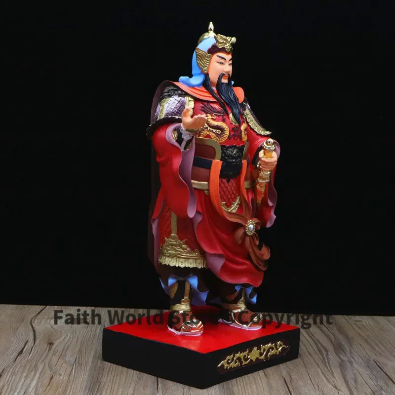 Wholesale Buddha Taoism TUO TA LI TIAN WANG God figure Asia HOME protection Propitious Prosperity FENG SHUI Shrine statue 40CM