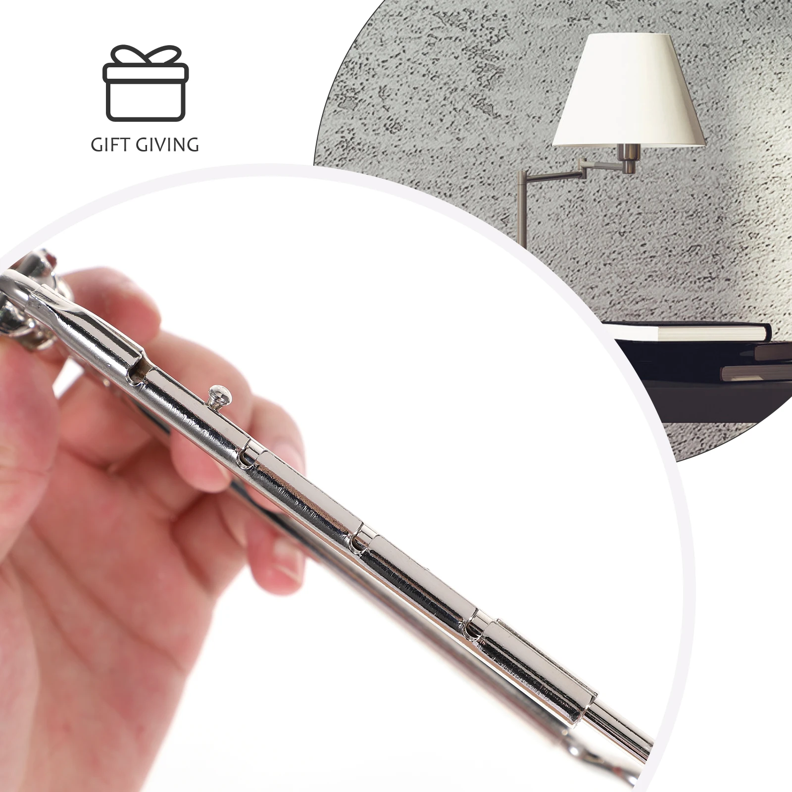 

1 set 1 Set Heavy Duty Lamp Shade Harp Holder For Floor Table Lamp Durable Nickel Plated Metal Bracket Compatible With 9-12 Inch