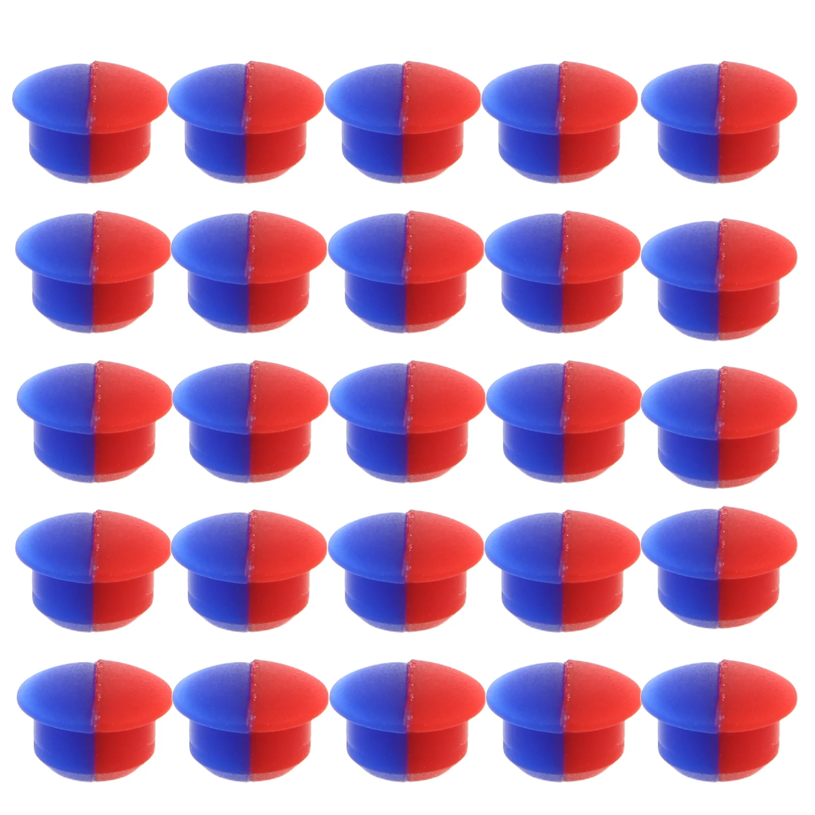 

40Pcs Water Tap Accessories Hot Cold Faucet Indicator Red Blue Temperature Sign Buttons Suitable for 6.7mm Hole Kitchen Bathroom