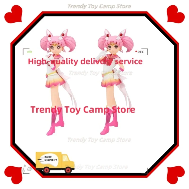 StockOriginal ของแท้ Banpresto Glitter & Glamours Sailor Moon 17 ซม.Sailor Mini Moon Collection อะนิเมะ Action Figure ของเล่น