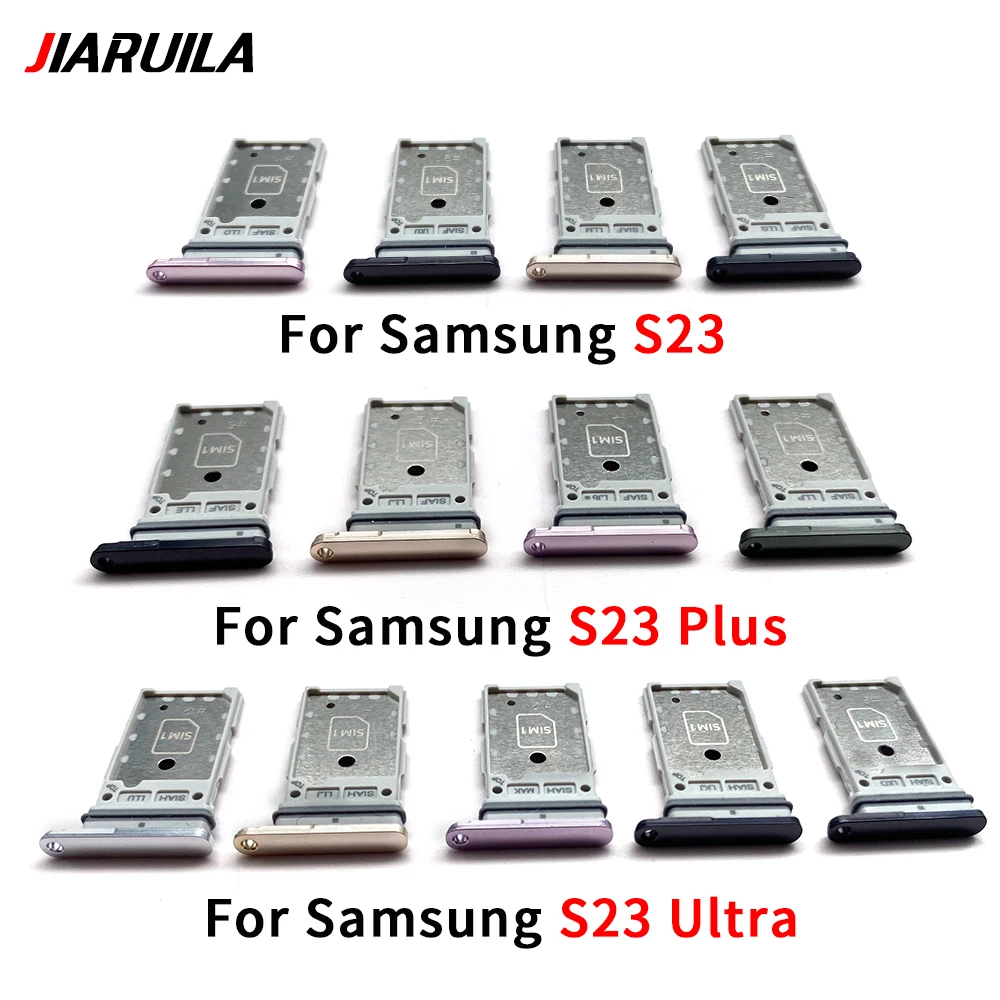 20Pcs,For Samsung S8 S9 Plus S10 Lite S10E S20 Fe S21 S22 Ultra Sim Card Tray Chip Slot Drawer Holder Adapter Socket Parts
