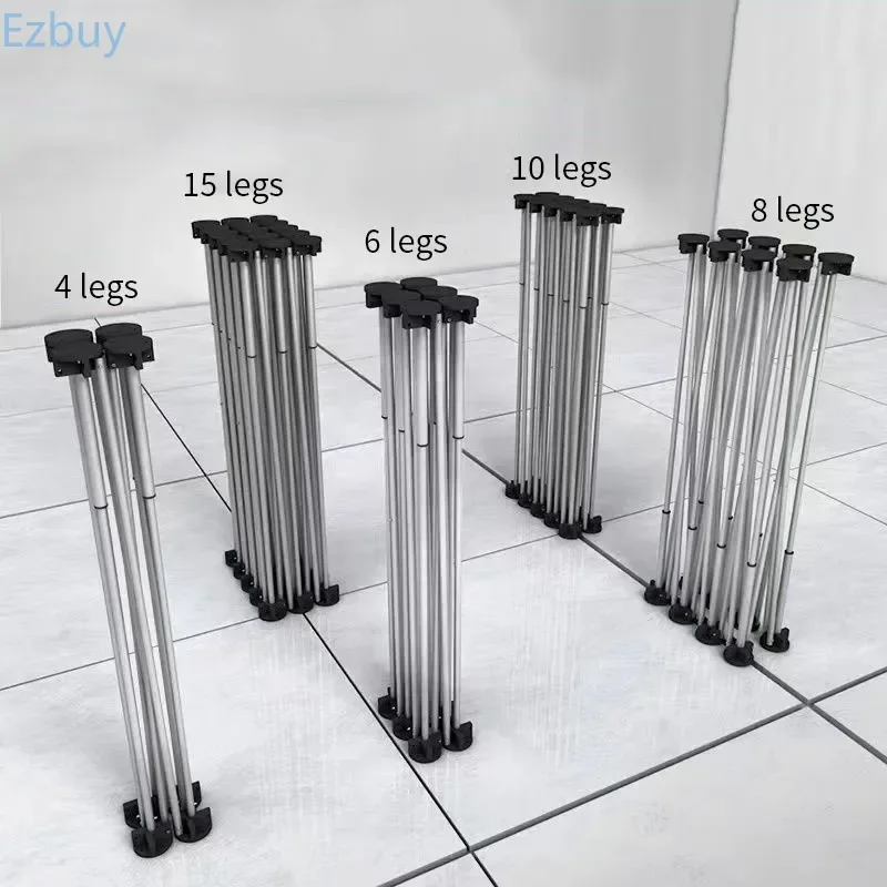 Adjustable 73-82cm Foldable Spider Leg  Stainless Steel Portable Work Desk Rack Sawhorse Support Quick Telescopic Workbench