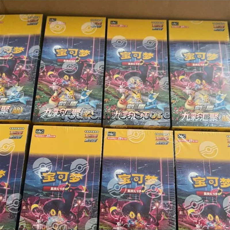 

Оригинальные коллекционные карты Pokemon PTCG 6,0, девять цветов, преобразуйте упрощенную китайскую версию, карты PENG YUAN, подарки на день рождения для детей