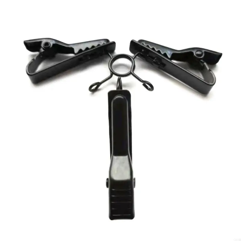 G6DD 5PCS Микрофон железный зажимной зажимной зажимной зажим микрофон отводы ошейники зажимы микрофон аксессуары