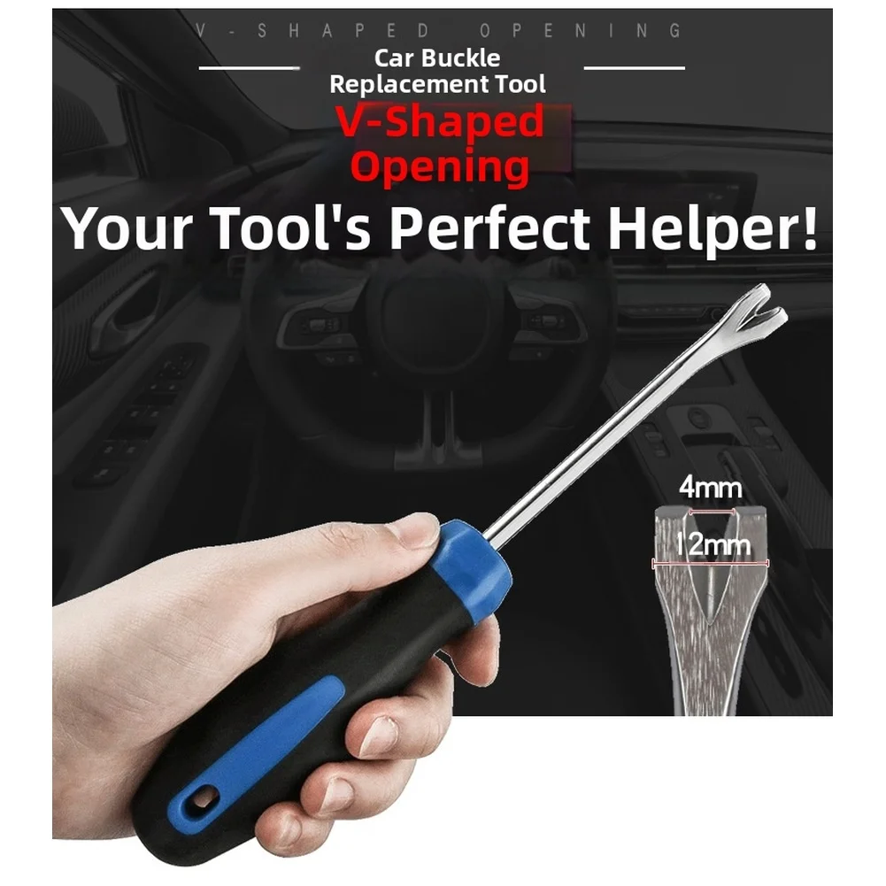 

V-образная монтировка с плоской головкой для снятия зажима дверной панели автомобиля грузовика и обслуживание крепежа внутренней отделки