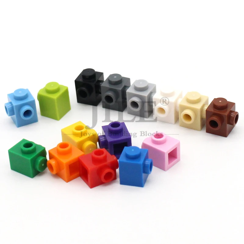 30pcs Moc 26604 Brick Modified 1x1 with Studs on 2 Sides Adjacent Building Blocks Set Compatible Assembles Parts DIY Toys