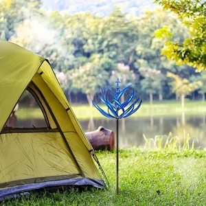 Harlow Wind Spinner Rotator Iron Inground Windmill Garden Harlow Wind Spinner Rotator Home Garden Decoration 6ベストセールスウィンドスピナー卸売-5