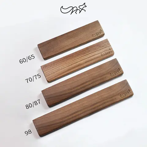 Chosfox 60/75/80/98 Wooden Keyboard Wrist Rest Walnut Pad Solid Pad Wrist Support Anti-Slip Base Mechanical Keyboard Wrist Rest