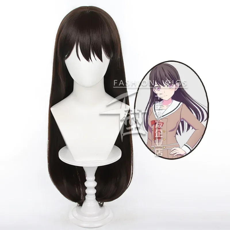 Anime BanG Dream! It's MyGO!!!!! Taki Shiina Cosplay Wig Brown long hair Free Cap Halloween Party props