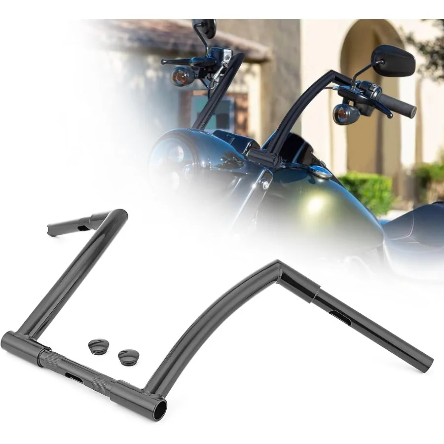 

12 Inch Ape Handlebar 11 4 Diameter Z Bar for Harley Sportster 883 1200 XL Softail Dyna Fit Touring Road King 19942022 and Road