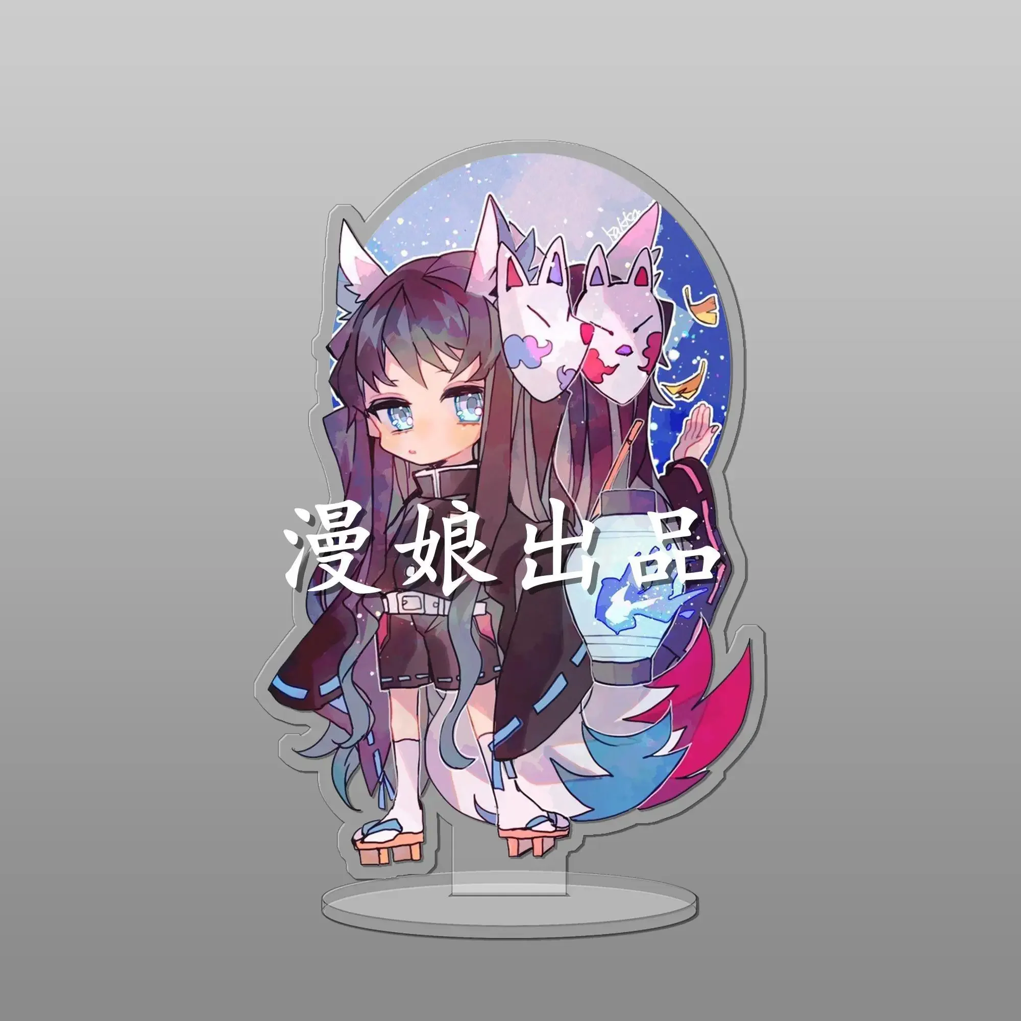 Anime Agatsuma-Zenitsu Kochou-Shinobu Twelve Constellations Series Acrylic Keychain Game Decor Toys Figure Stand Display Gift