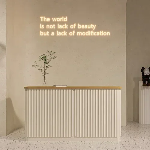 

Y Cashier Simple Modern Store Small Counter Clothing Store Bar Counter Paint Front Desk Reception Counter