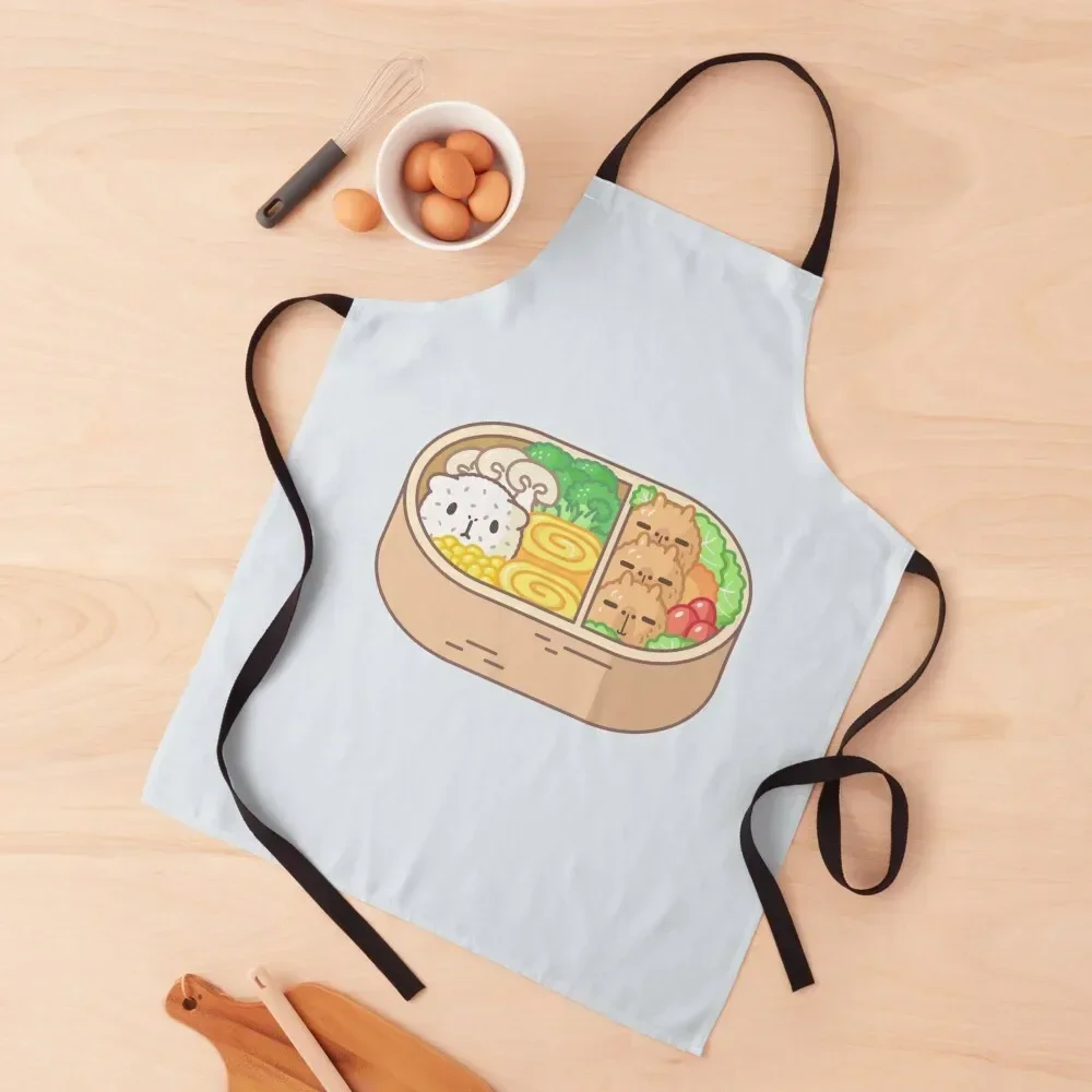 

Bubu and Moonch, Guinea pig and capybara bento Apron Novelties Kitchen And Home Nursing Teacher Apron