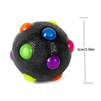 Pet Light Ball Dog Toy Jumping Activation Ball Bite-resistant TPR Light Up Music Flashing Bouncing Vibrating Ball for Dogs Puppy 5