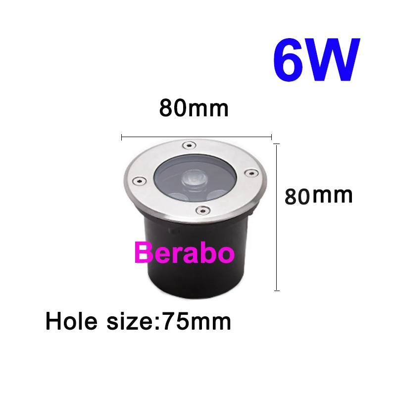 3W 5W 10W 18W Vergraben Garten Weg Spot Einbau Unterirdischen Licht AC220V110VDC12V IP68 Wasserdichte Led garten Unterirdischen Lampen – Detail 8