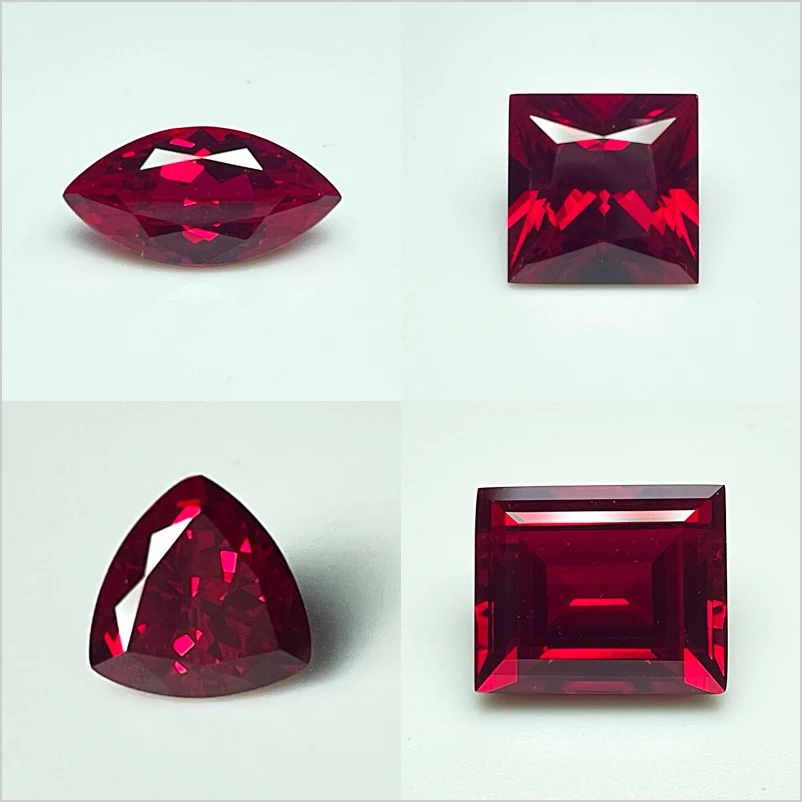 مختبر نمت روبي حمامة الدم الأحمر تخفيضات متعددة المتاحة جوهرة قسط لإعداد المجوهرات وتصميم مخصص شهادة قابلة للاختيار