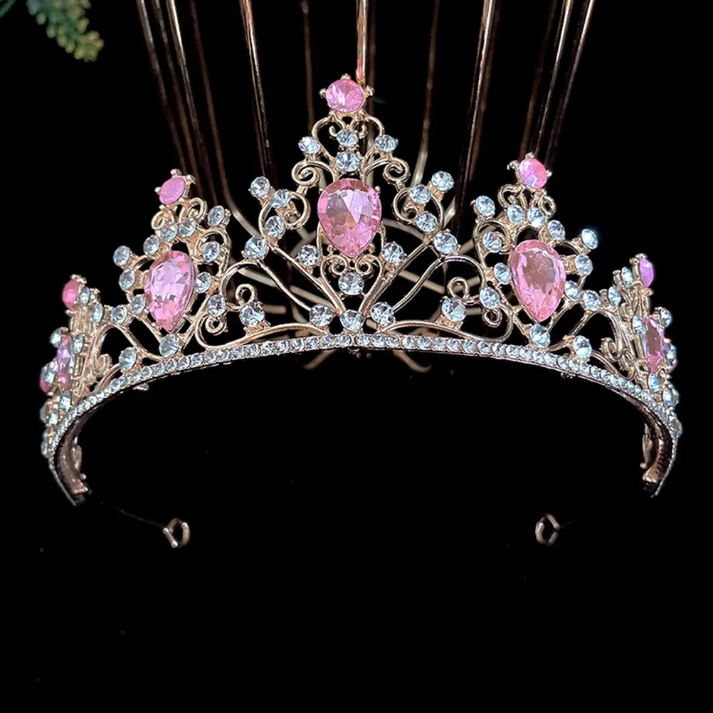 Wedding Tiara for Bride Rhinestone Crown Bridal Headpiece Crystal Tiaras Women Elegant Hair Jewelry Wedding Hair Accessories