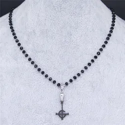 Ghost BC Band Nameless Merch Stainless Steel Necklace for Women Men Ghoul Grucifix Emeritus Symbol Mask Collar Jewelry N3551S06
