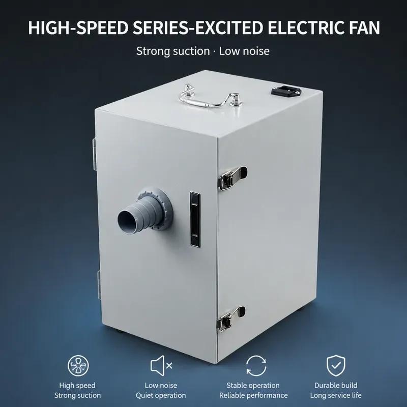 Dental Dust Collector Extractor Vacuum Cleaner 370W Suction Machine for Lab Equipment Polishing Grinding