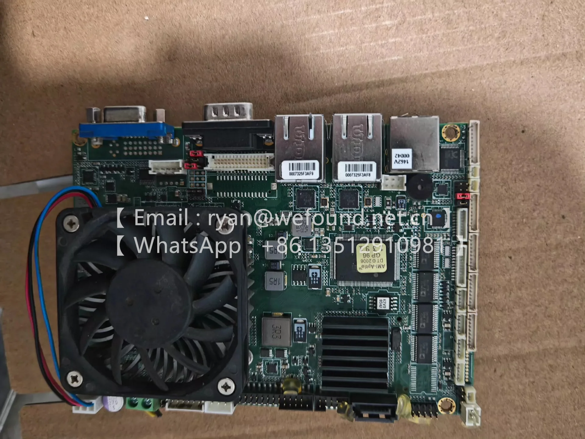 Dual-network port of industrial computer motherboard GENE-CV05