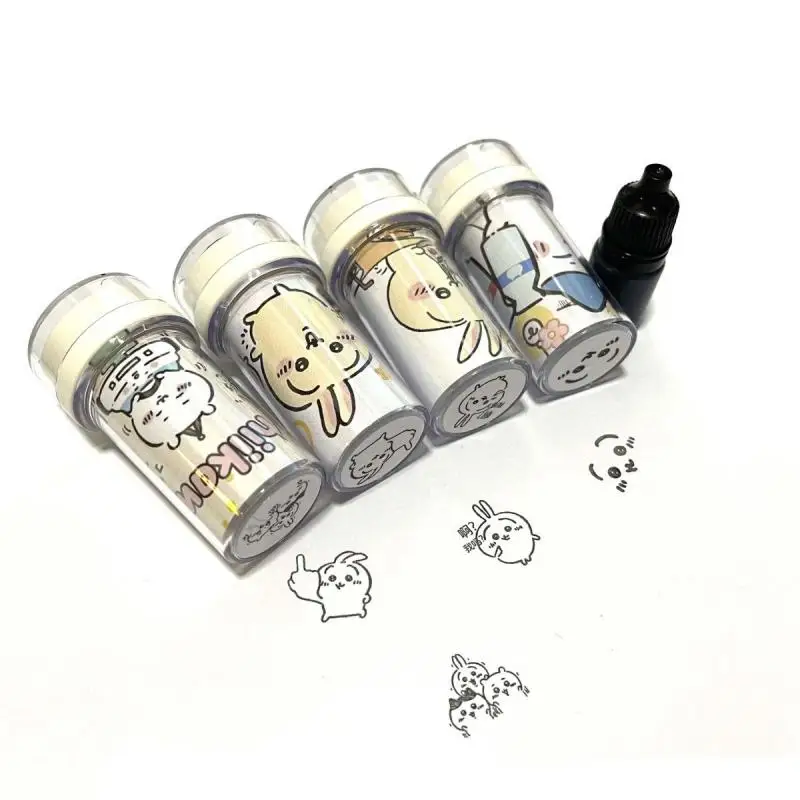 Kawaii Cartoon Chikawa Stamps Anime Hachiware Usagi Handbook Graffiti Student Seal Stationery Accessories Toys Cute Girls Gift