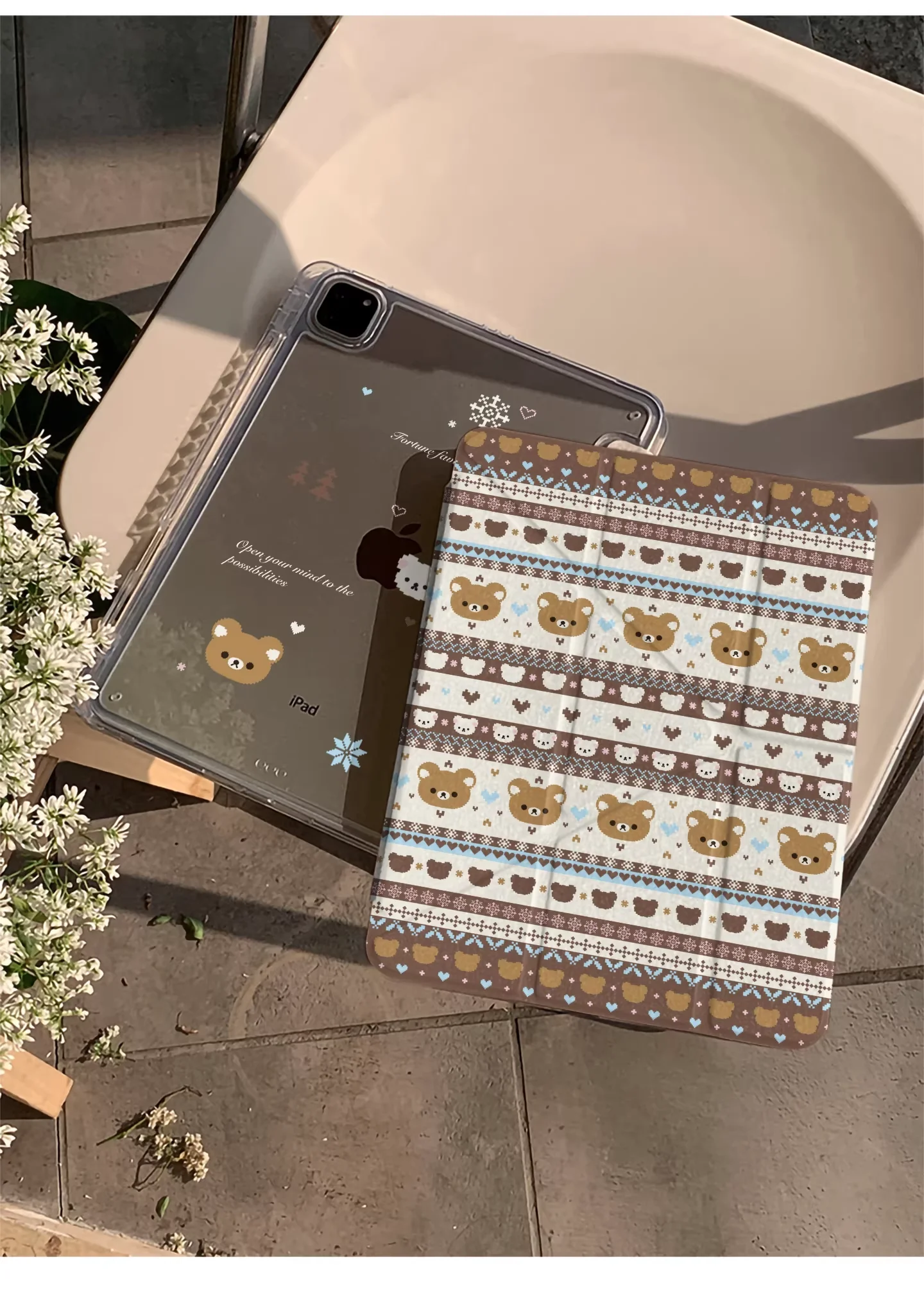 Cute Bear Stripe Wi…