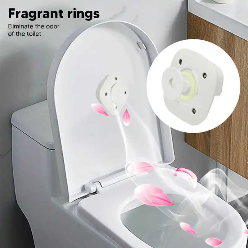 Rechargeable Ultraviolet Light Disinfection for Toilet Auto on/Off USB Charging Lamp Uv Sanitizing Light with Fragrant Rings