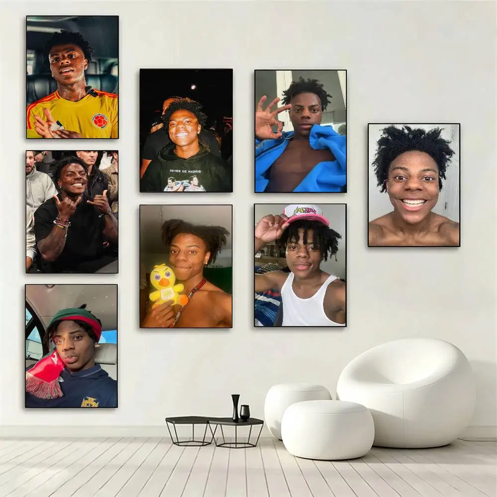 IShowSpeed Speed Face Poster High Quality Dorm Living Room Aesthetic Wall Decoration Painting Stickers Gift