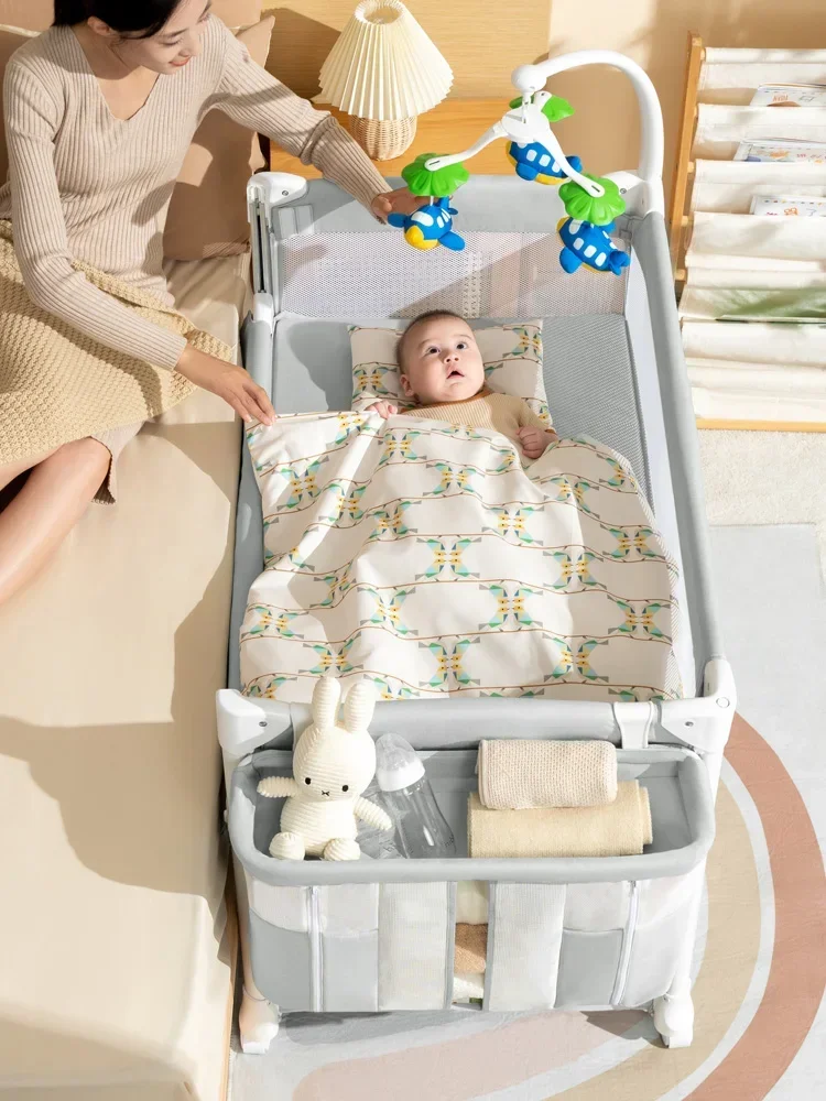 

Baby bed splicing large bed newborn baby bed multifunctional