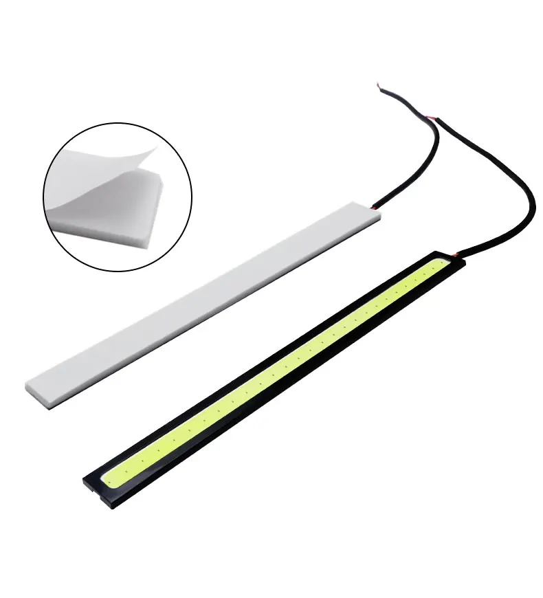 2pcs 17cm Car Led Light Bar COB Auto Motorcycle Vehicle Tail DRL Daytime Running Lights Headlight Decoration Strips White 12V