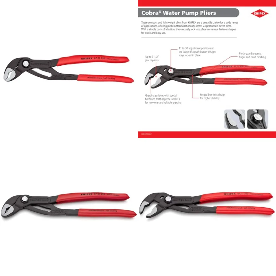 

Tools Cobra Water Pump Pliers