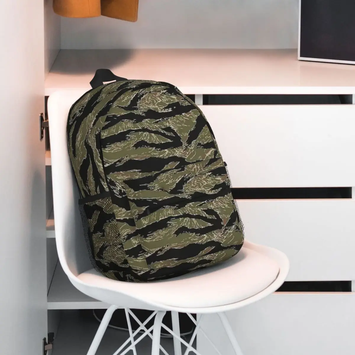 US Army Camouflage Tiger Stripe Backpack Hot Sale Daypack Large Capacity Boy Girl BookBag Shoulder Bags for Men Women School Bag