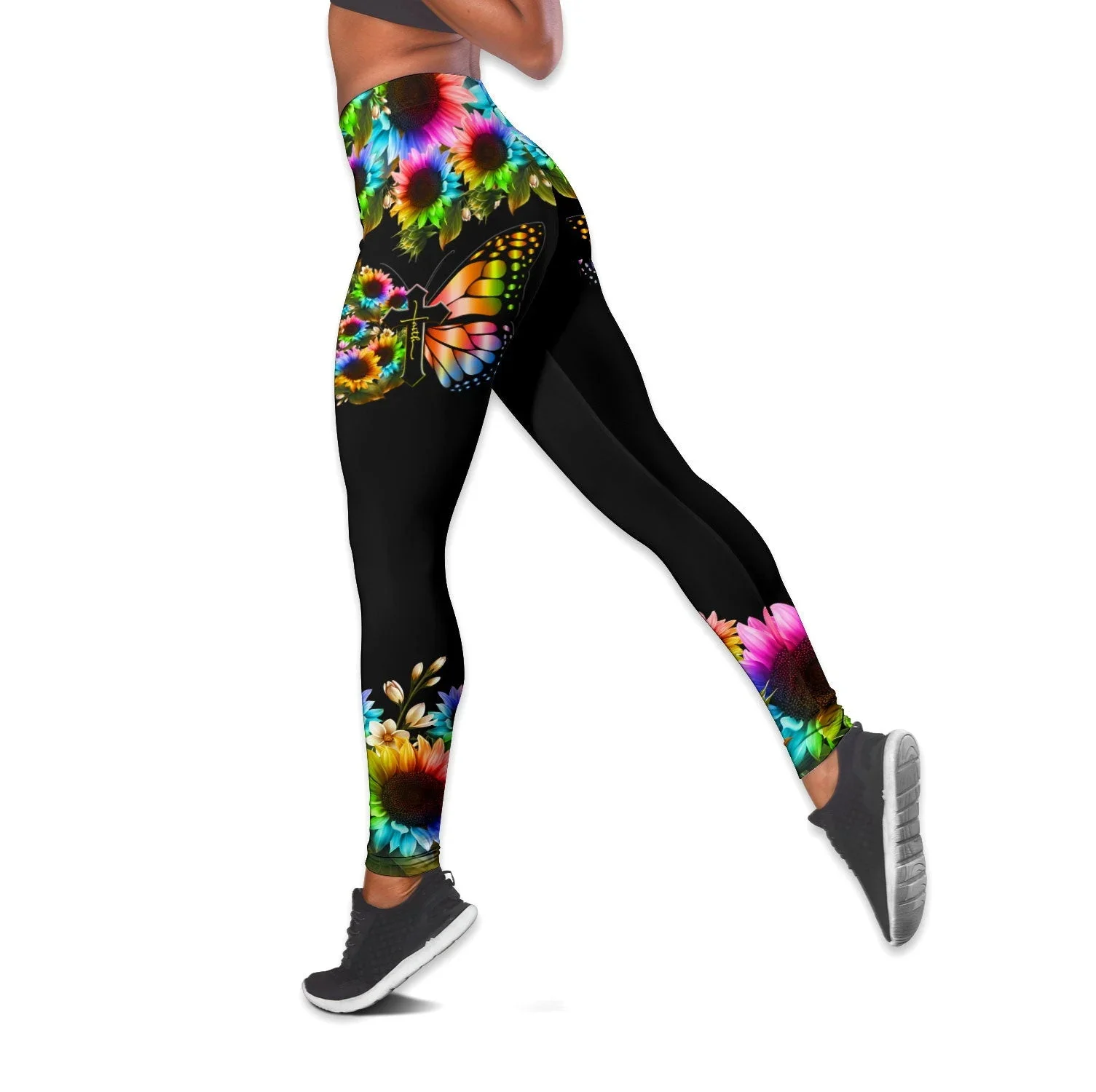 

PLstar Cosmos beautiful Butterfly 3D Printed Women's Leggings Fitness Female Full Length Leggings yoga Running Pants DDK104