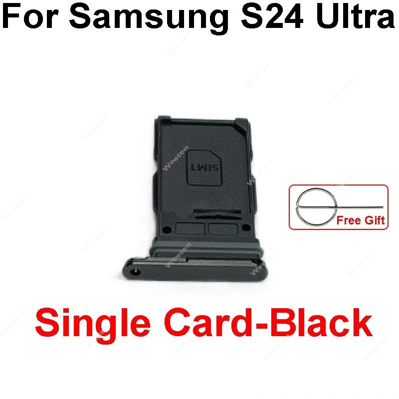 SIM Card Tray Adapter For Samsung Galaxy S24 Ultra SM-S928B SIM Card Slot Card Reader Holder Slot Replacement Parts