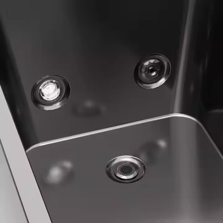 All-in-One Acrylic Cold Plunge Tub WIFI App Controlled for Outdoor Sports Recovery Fiberglass Chiller Heater