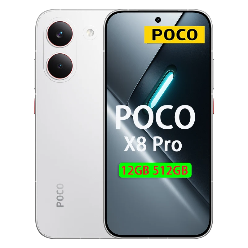 Globale versie POCO X8 Pro Mobiele Telefoons 100W HyperCharge 27W Reverse Charging 6.59'' Immersieve Weergave 50MP Hoge Resolutie Smartphone