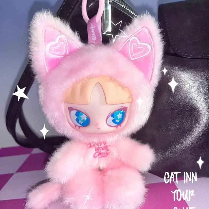 القط INN الدردشة الخاصة بك سلسلة صندوق أعمى INN الفينيل أفخم صندوق الغموض Kawaii القط مفاجأة حقيبة أنيمي دمية حقيبة سلسلة مفاتيح قلادة لعبة الهدايا