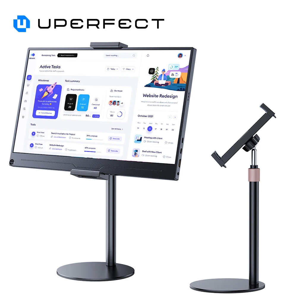 UPERFECT UStand D6 Portable Monitor Stand For 13.3inch-17.3inch Tablet Monitor Stand Holder Heavy Duty Wider Base With 4.7-17