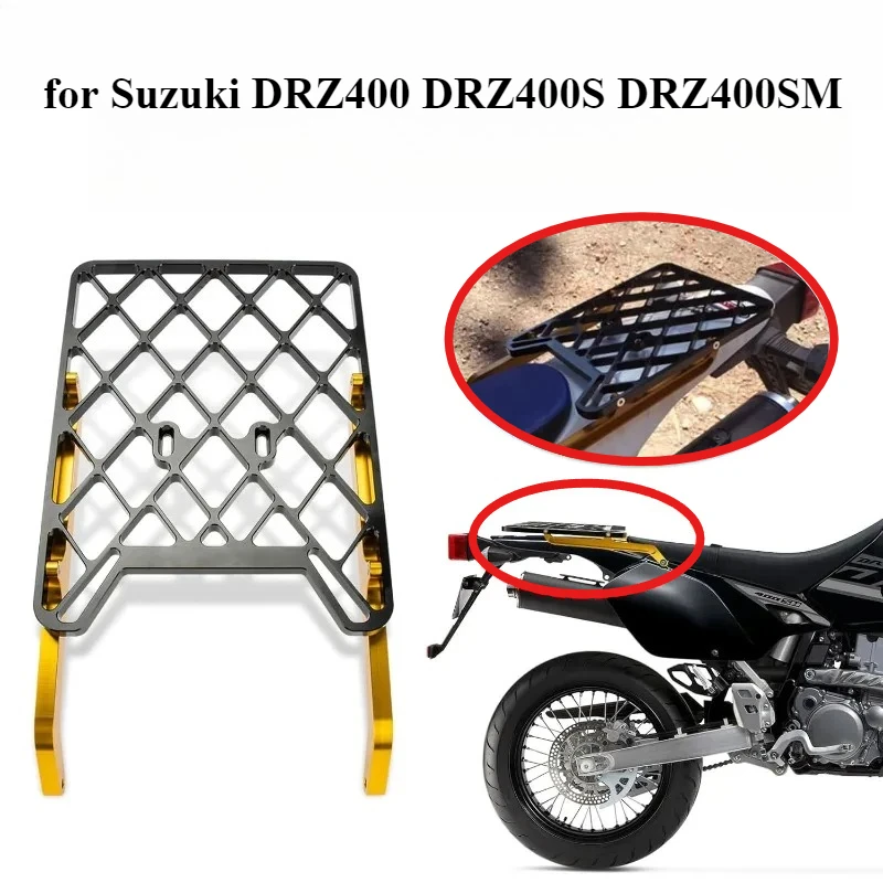 

Motorcycle luggage rack Rear Rear Luggage Rack Dirt Bike Detachable Mounting for Suzuki DRZ 400 DRZ400 DRZ400S DRZ400SM