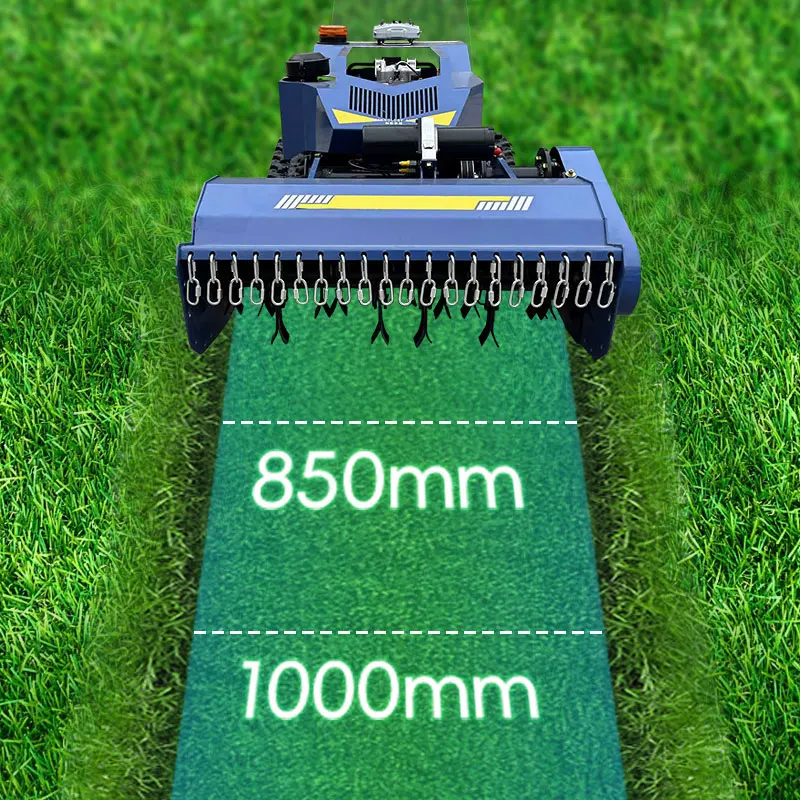 Diesel Engine Grass Cutting Machine High Power Remote Control Hydraulic Lift Lawn Mower Customized