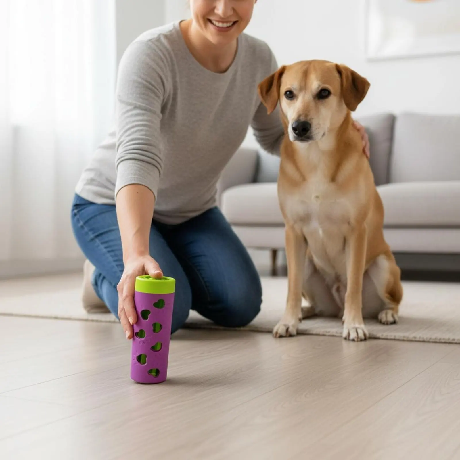 

Dog Food Interactive Feeder Interactive Play Dog Food Interactive Cylinder Rolling Treat Dispenser Mental Stimulation for Dogs